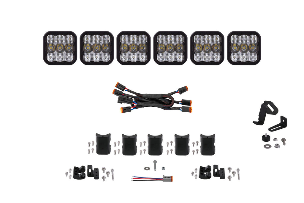 SS5 Pro Universal CrossLink 6-Pod Lightbar - DD7257 - Diode Dynamics