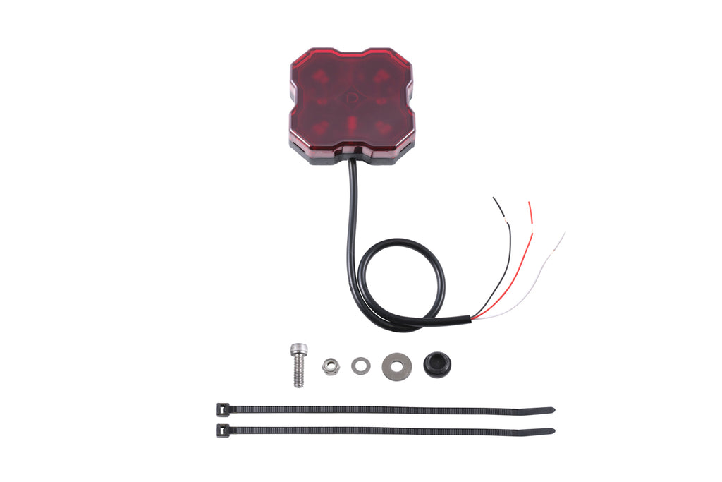 Stage Series LED Rock Light (one) - Red Bare Wire - DD7431 - Diode Dynamics