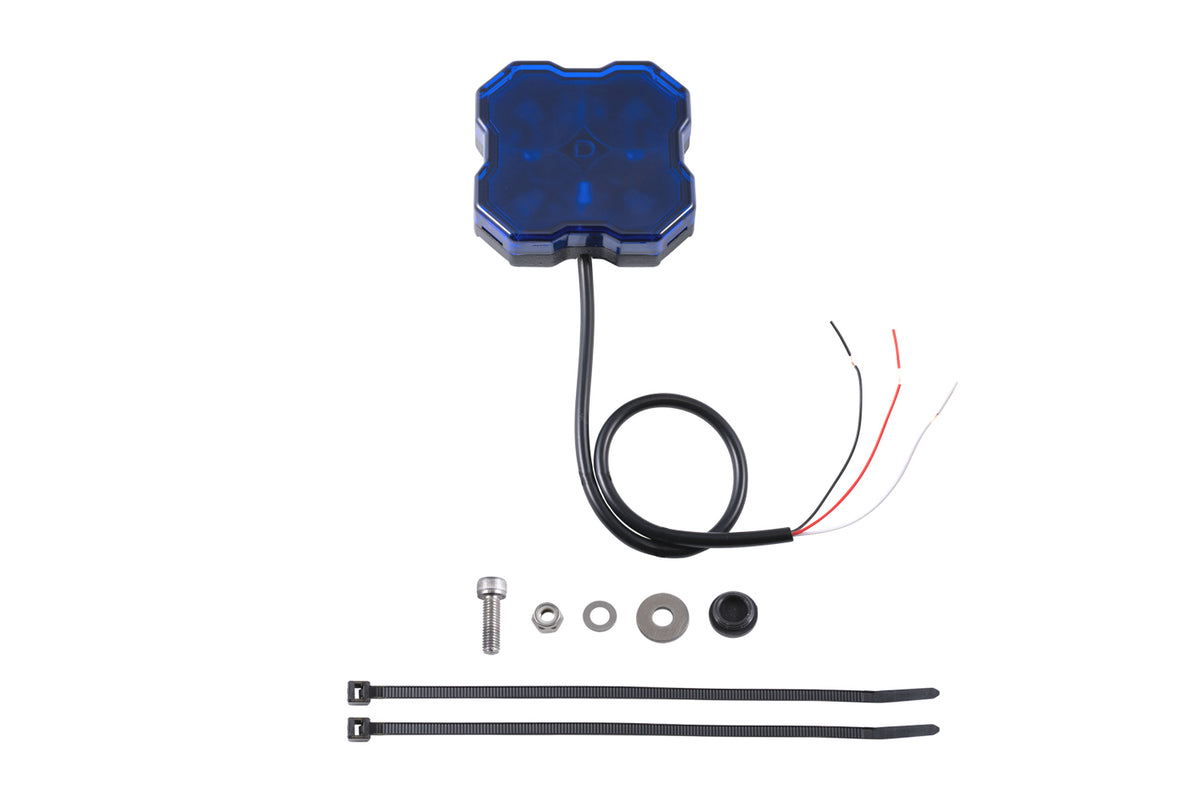 Stage Series LED Rock Light (one) - Blue Bare Wire - DD7433 - Diode Dynamics