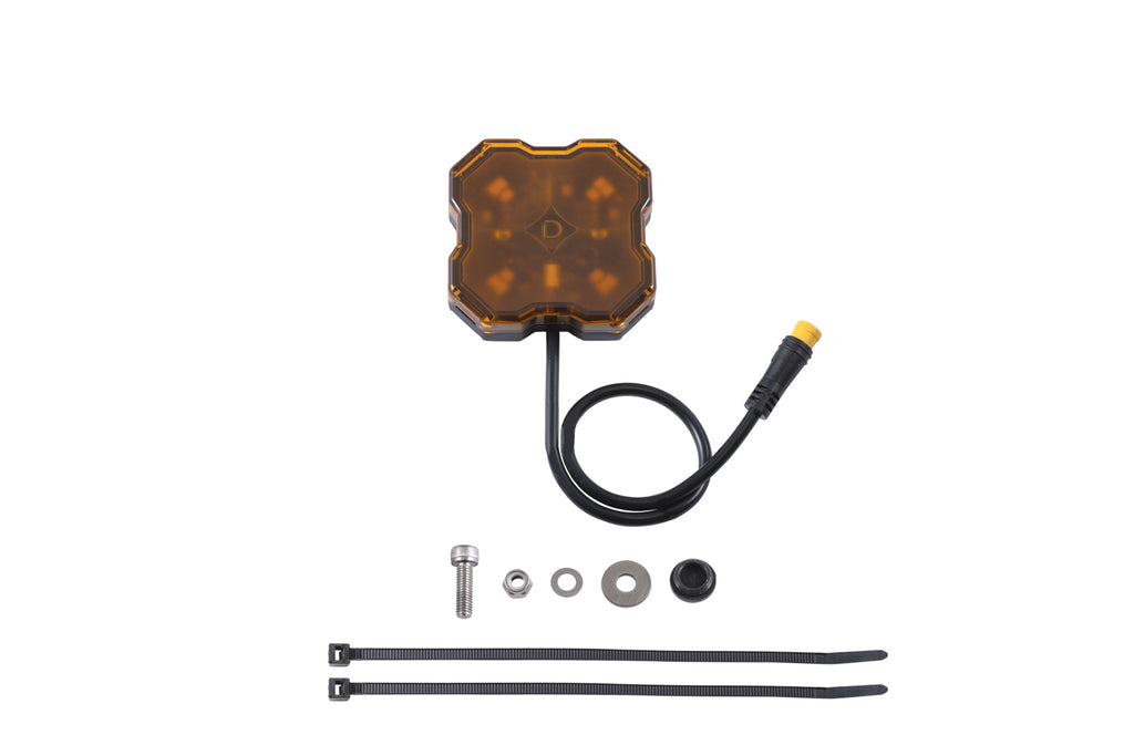 Stage Series LED Rock Light (one) - Amber M8 - DD7436 - Diode Dynamics
