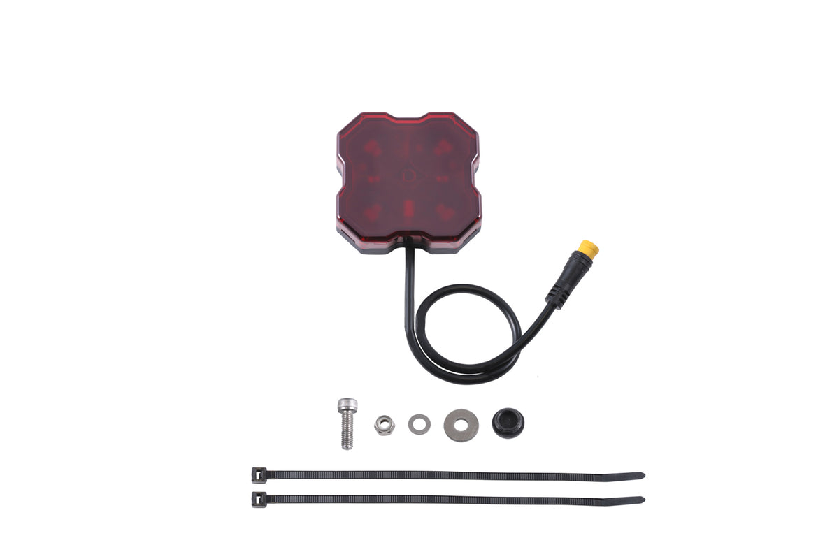 Stage Series LED Rock Light (one) - Red M8 - DD7437 - Diode Dynamics