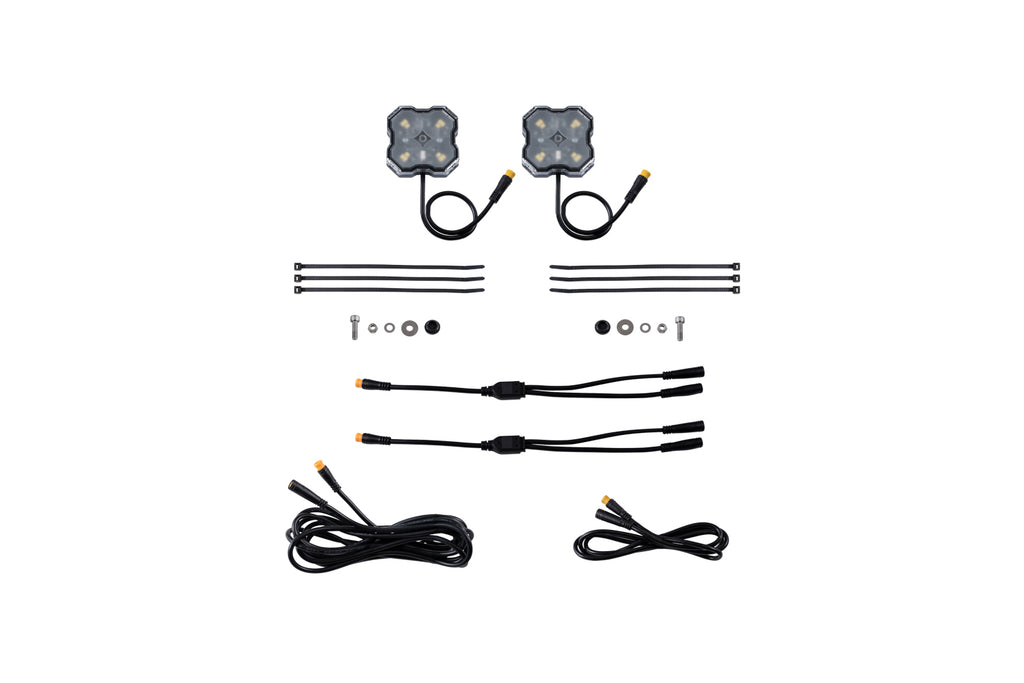 Stage Series LED Rock Light (add-on 2-pack) - White Diffused M8 - DD7456 - Diode Dynamics