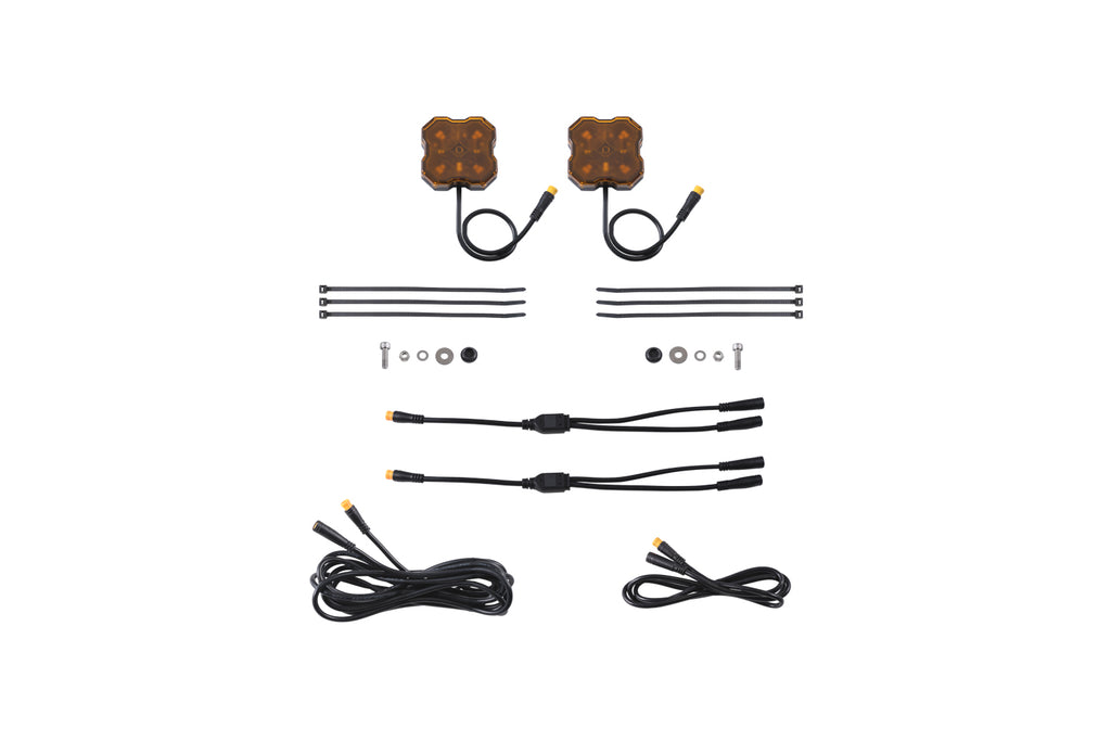 Stage Series LED Rock Light (add-on 2-pack) - Amber M8 - DD7457 - Diode Dynamics