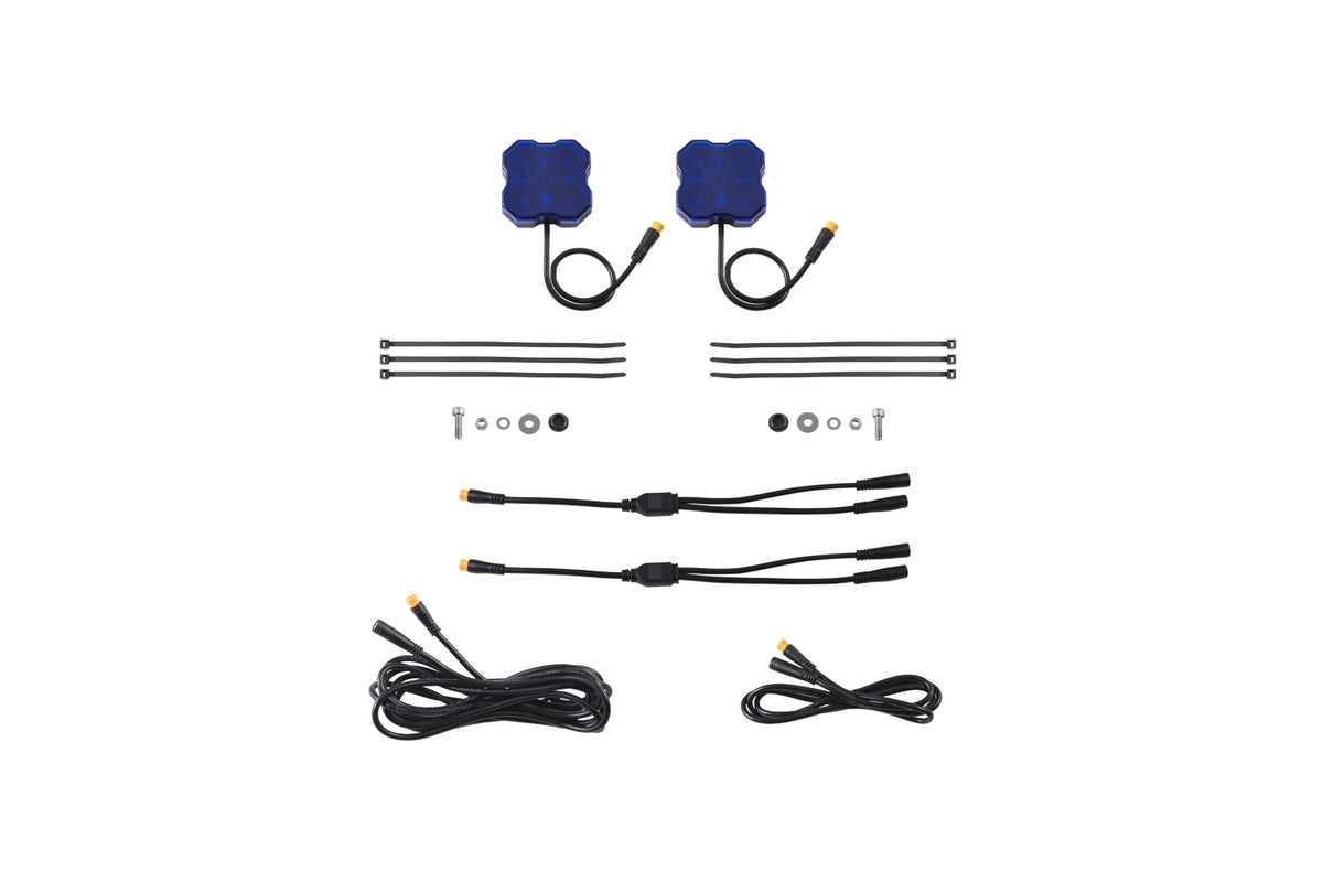 Stage Series LED Rock Light (add-on 2-pack) - Blue M8 - DD7460 - Diode Dynamics