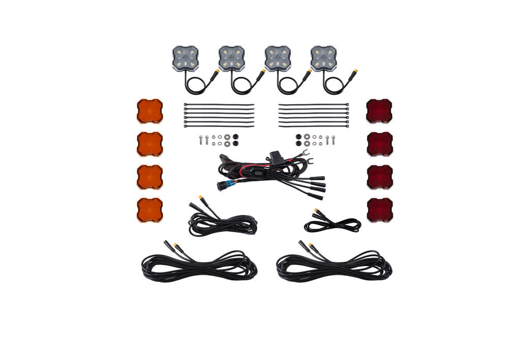 Stage Series LED Rock Light Kit (4-pack) - Single-Color Standard - DD7738 - Diode Dynamics