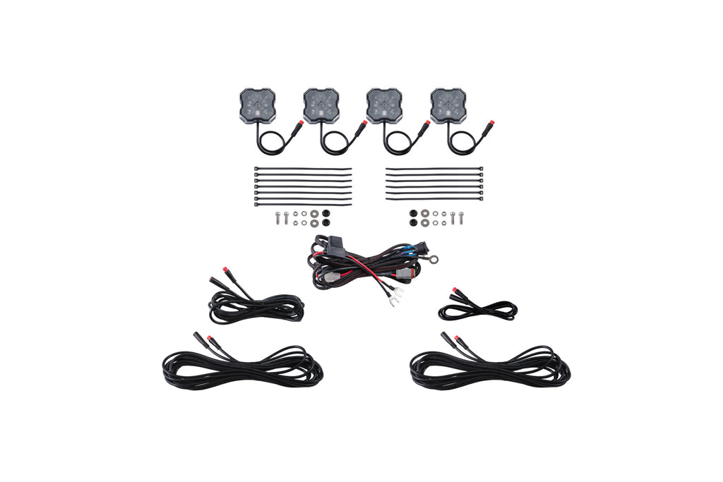Stage Series LED Rock Light Kit (4-pack) - RGBW Standard - DD7740 - Diode Dynamics