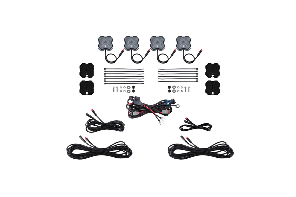 Stage Series LED Rock Light Kit (4-pack) - RGBW Magnetic Mount - DD7741 - Diode Dynamics