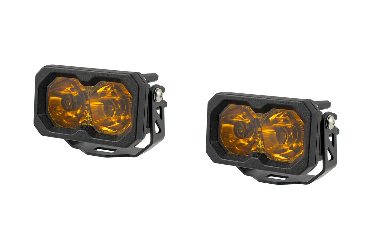 C2 2.0 Sport Yellow LED Pod (pair) - Spot - DD8099P